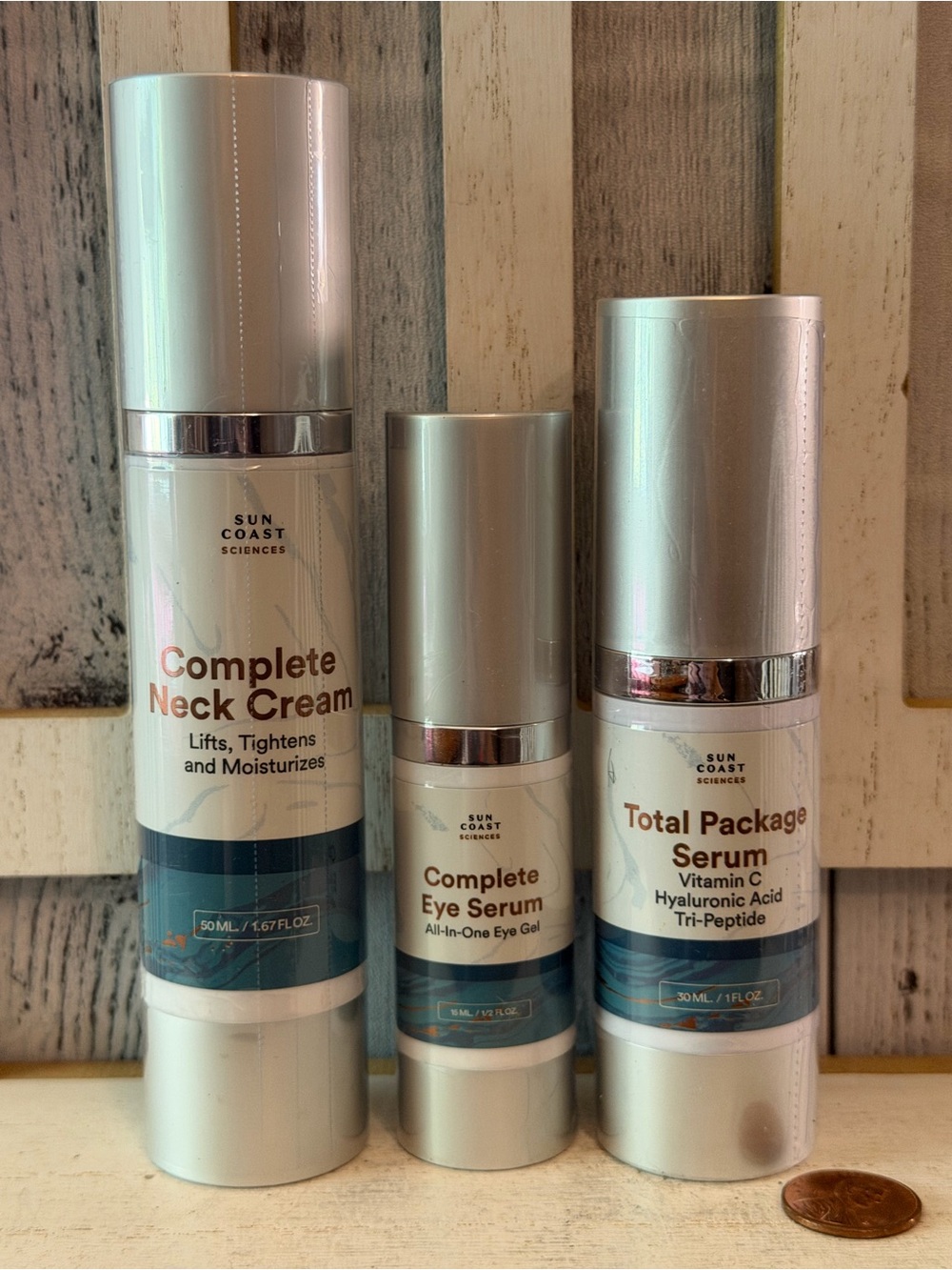 SUN COAST SCIENCES Total Package Serum, Complete Neck Cream, Complete Eye Serum - Picture 7 of 7